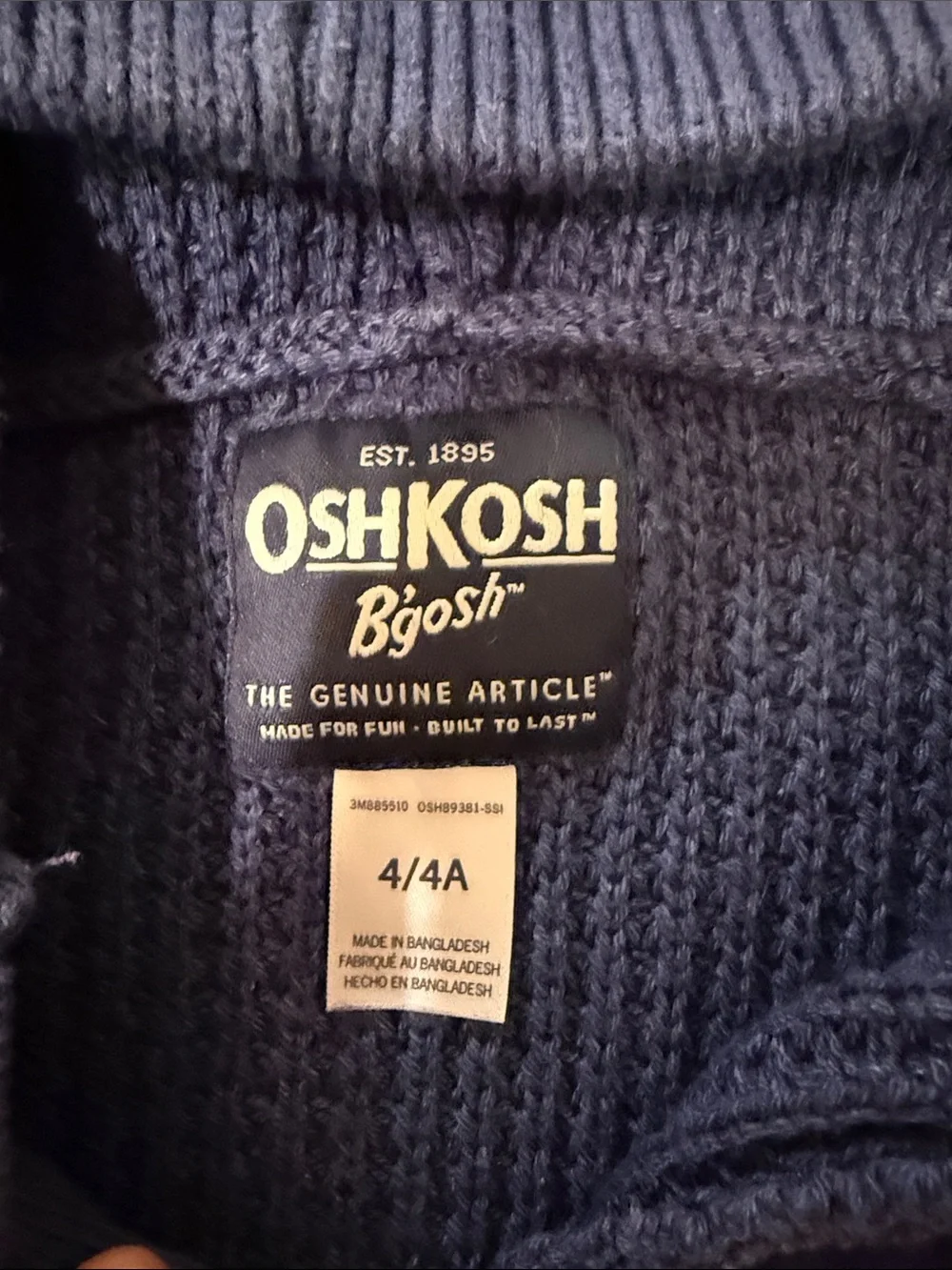 OshKosh B'gosh Boys V-Neck Hooded Sweater